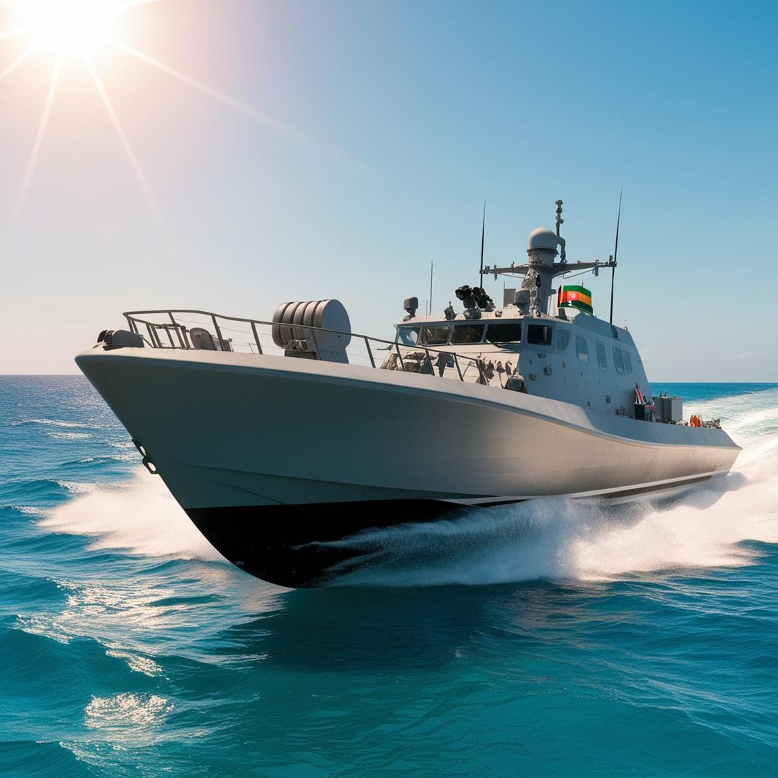 African Military Speed Boat