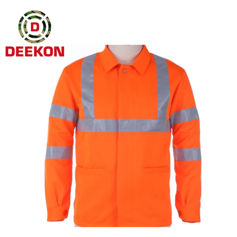DEEKON Waterproof Fluorescent Orange Police Security Jacket – Model DK-RJ-006