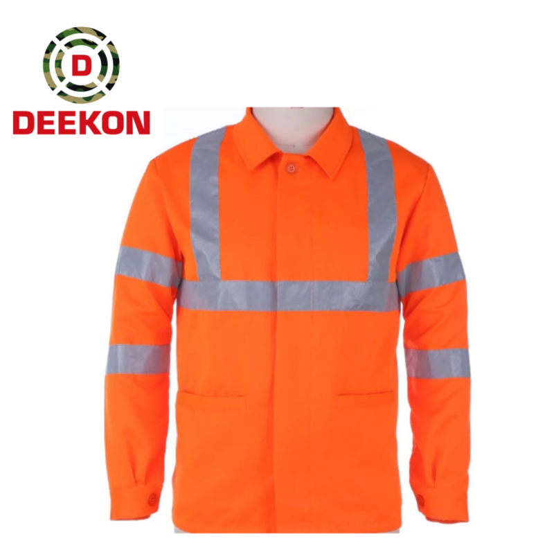 DEEKON Waterproof Fluorescent Orange Police Security Jacket – Model DK-RJ-006