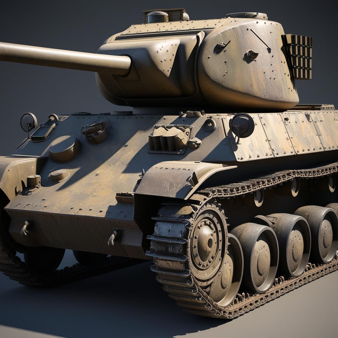 African Military Army Tank (generic not specific) (4)