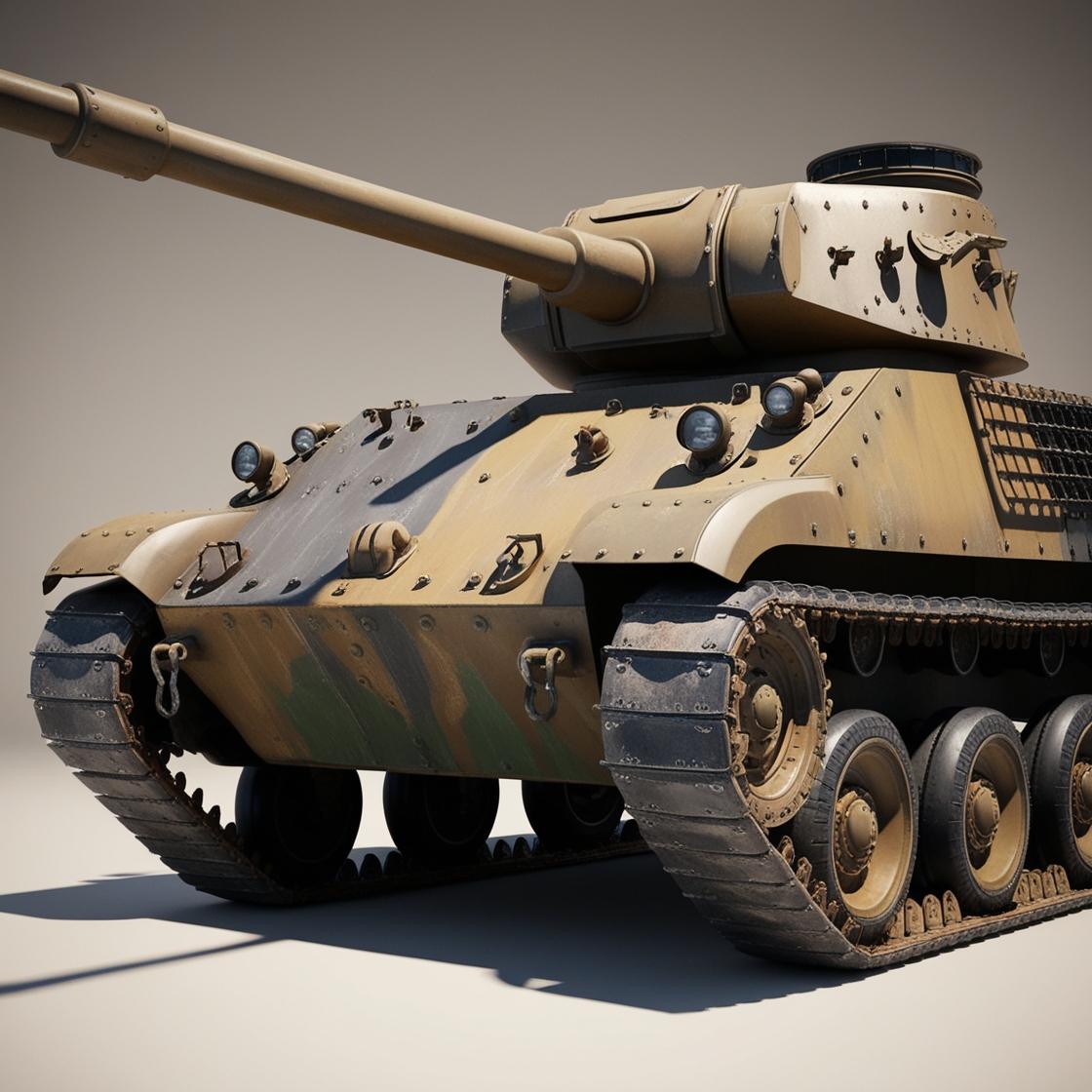 African Military Army Tank (generic not specific) (6)